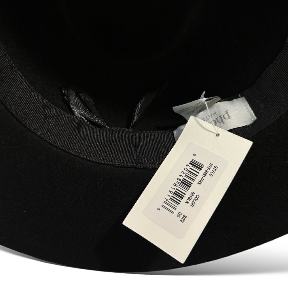 PHENIX Black Wool Hat |O/S| - Picture 8 of 9